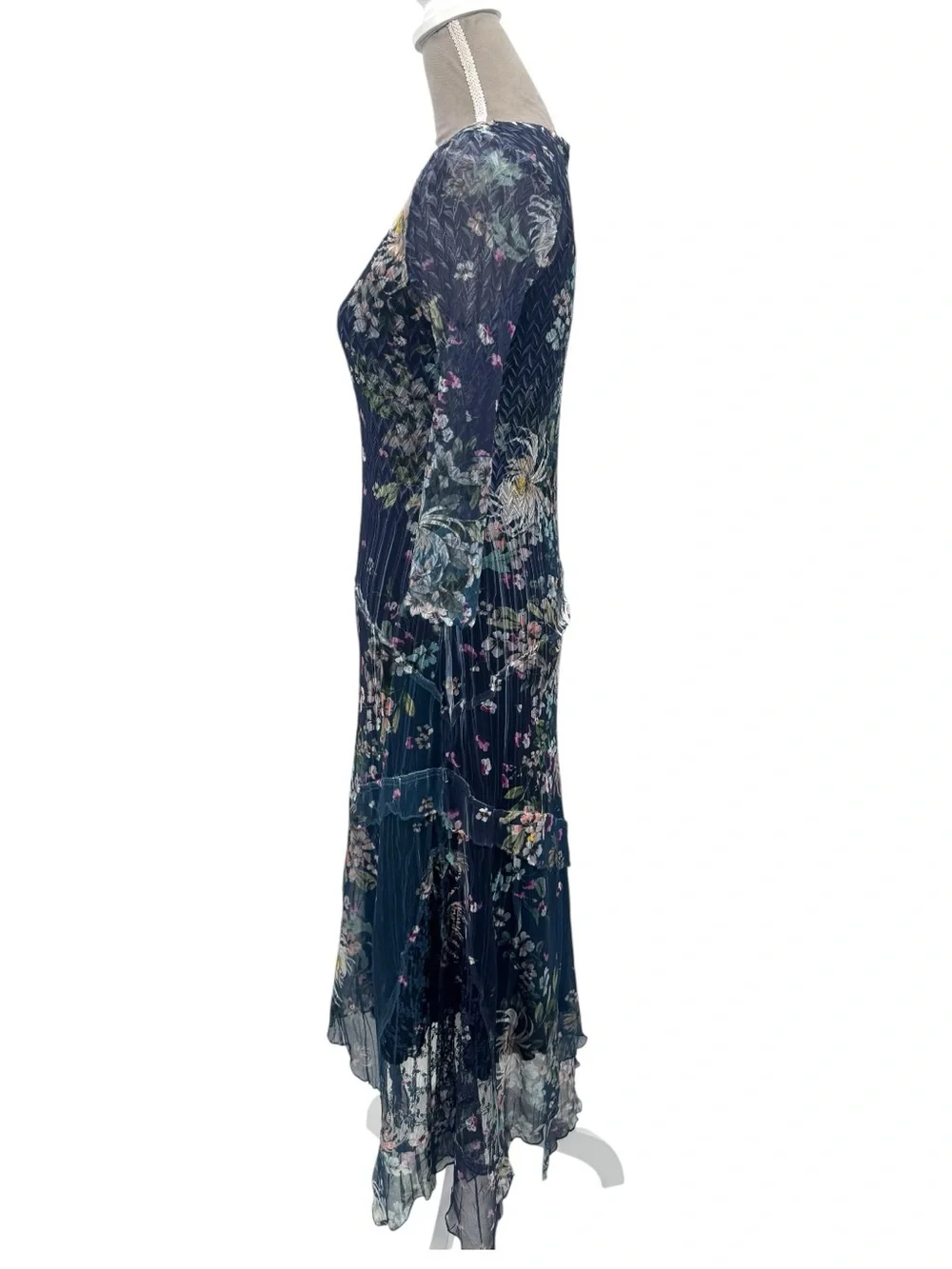 Komarov Navy Floral Midi Dress - Picture 4 of 8